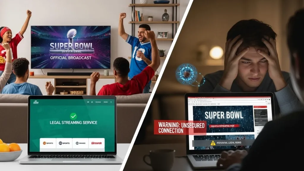 Sportsurge legality and safety for Superbowl streaming