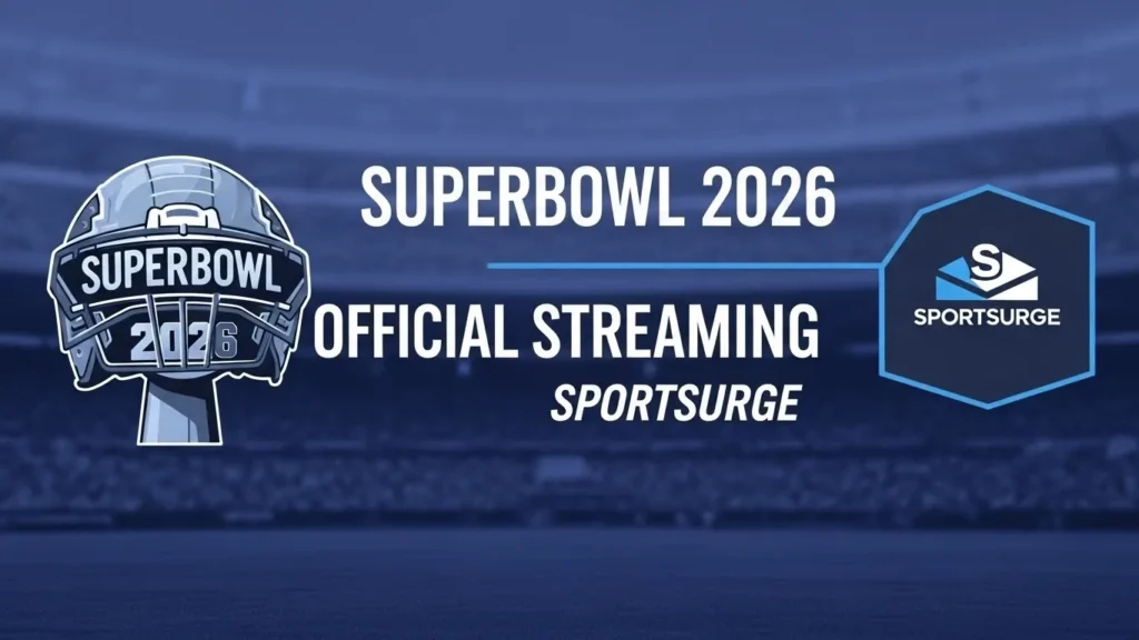Superbowl 2026 official streaming services alternatives to Sportsurge